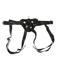 Sportsheets Vibrating Velvet Harness W/bullet - Black