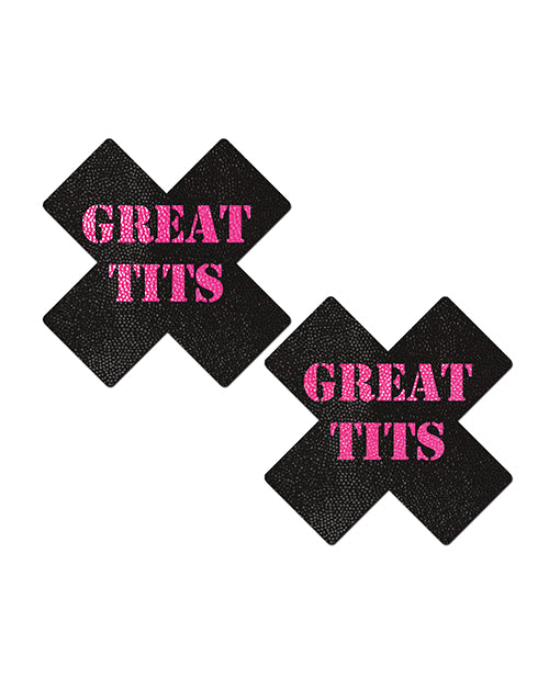 Pastease Premium Great Tits Cross - Black/pink O/s