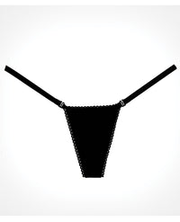 Adore Between The Cheats Velvet  Panty Black O/s