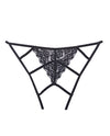 Adore Luv Web Strappy Open Front Panty Black O/s