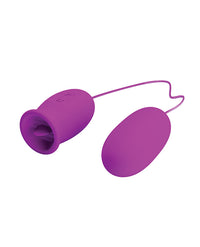 Pretty Love Daisy Silicone Licker Plus Egg - Fuchsia