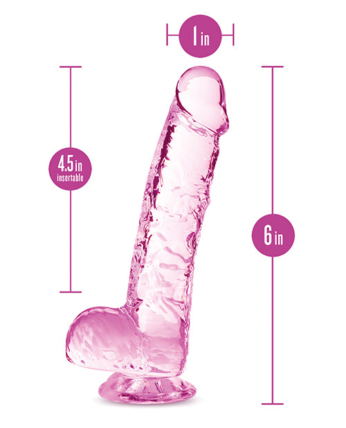 Blush Naturally Yours 6" Crystalline Dildo