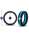 Blush Performance Silicone Go Pro Cock Ring - Black/blue