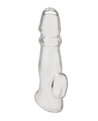 Blue Line C & B 6.75" Girthy Penis Enhancing Sleeve Extension - Clear