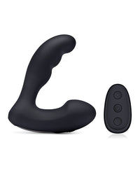 Blue Line Vibrating Prostate Prober W/remote - Black