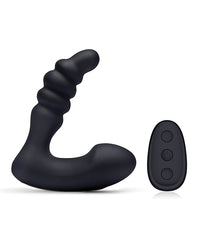 Blue Line Vibrating Prostate Prodder W/remote - Black