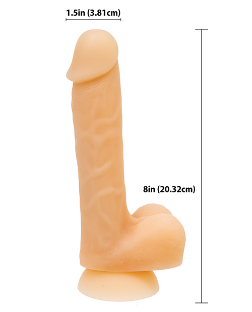 Addiction David 8" Bendable Dong - Flesh