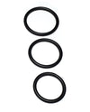 Spartacus Seamless Stainless Steel C-ring - Black Pack Of 3