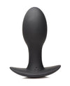 Curve Novelties Rooster Rumbler Vibrating Silicone Anal Plug - Black