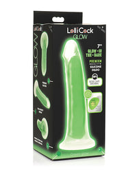 Curve Toys Lollicock 7" Glow In The Dark Silicone Dildo