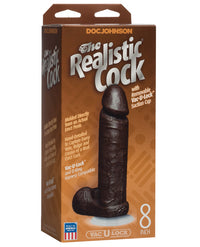 "8"" Realistic Cock W/balls"