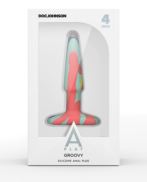 A Play 4" Groovy Silicone Anal Plug