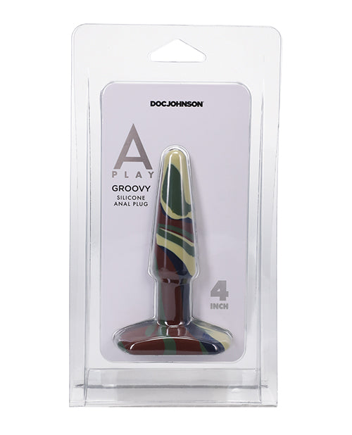 A Play 4" Groovy Silicone Anal Plug