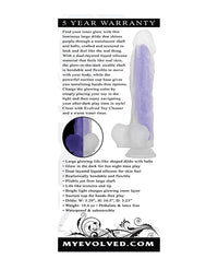 Evolved Luminous Dildo Stud Non Vibrating - Purple