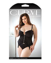 Curve Sloan Cropped Bustier Top & Panty Black