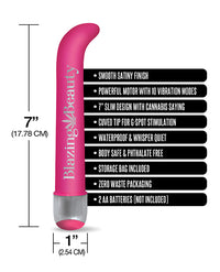 Buzzed 7" G-spot Vibe  - Blazing Beauty Pink