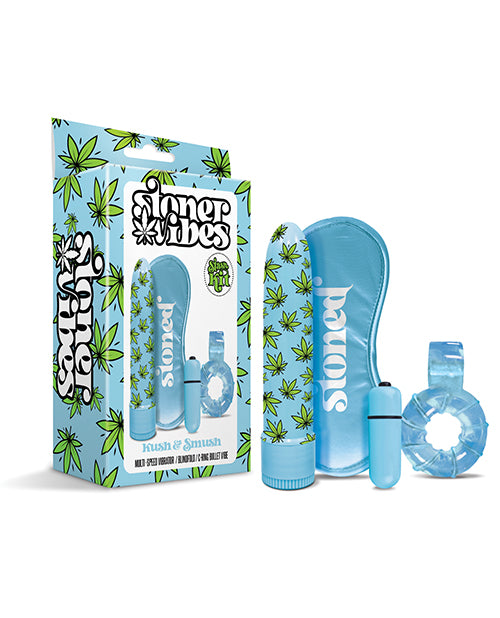 Stoner Vibes Kush & Smush Stash Kit - Blue