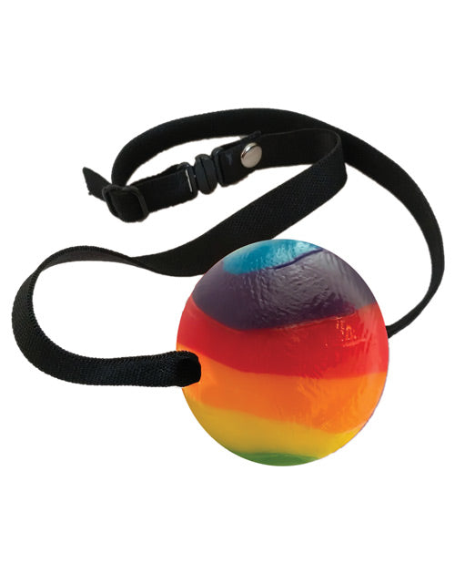 Rainbow Candy Ball Gag - Strawberry