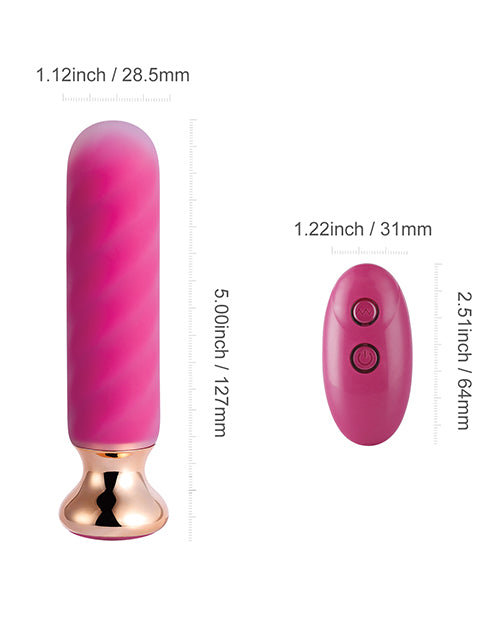 Rose Twister Hands-free Remote Vibrating Anal Plug