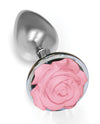 The 9's The Silver Starter Rose Floral Stainless Steel Butt Plug