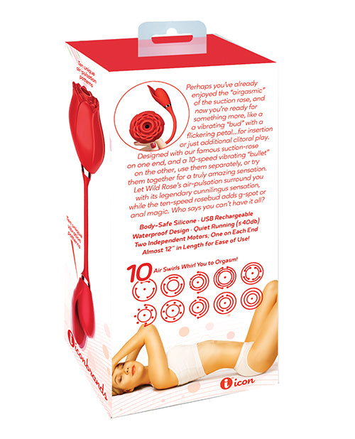 Wild Rose & Bullet Vibrator - Red