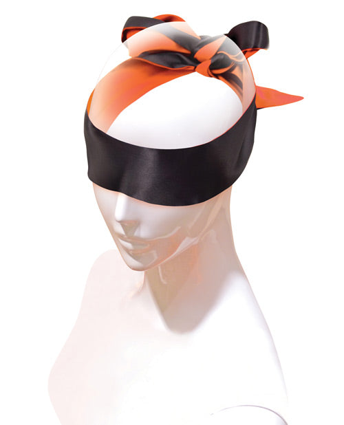 The 9's Orange Is The New Black Satin Sash Reversible Blindfold