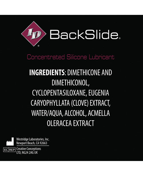 Id Backslide Anal Lubricant - 4.4 Oz