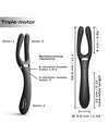 Dorcel Infinite Joy Bendable Forked Vibrator