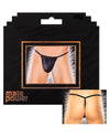 Male Power Nylon Lycra Pouch Thong Black O/s