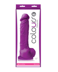 "Colours Pleasures 8"" Dildo W/suction Cup"