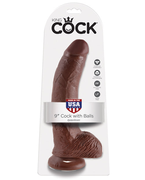 "King Cock 9"" Cock W/balls"