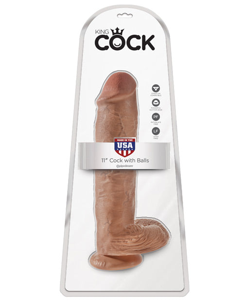 "King Cock 11"" Cock W/balls"