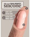 King Cock Elite 7" Dual Density Silicone Cock