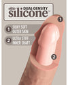 King Cock Elite 8" Dual Density Silicone Cock