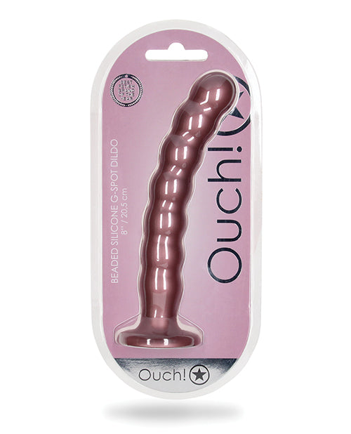 Shots Ouch 8" Beaded G-spot Dildo