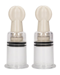 Shots Pumped Nipple Suction Set - Medium Clear