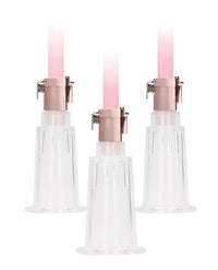 Shots Pumped Clitoral & Nipple Pump Set - Medium Rose Gold