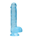 Shots Realrock Realistic Crystal Clear Dildo W/balls