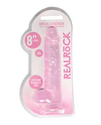 Shots Realrock Realistic Crystal Clear Dildo W/balls