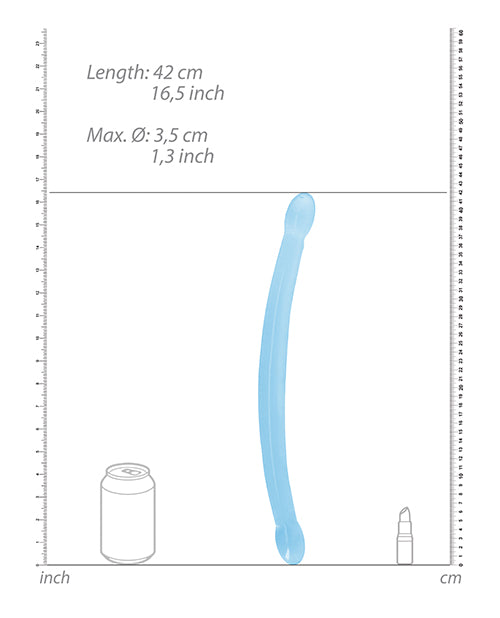 Shots Realrock Crystal Clear 17" Double Dildo