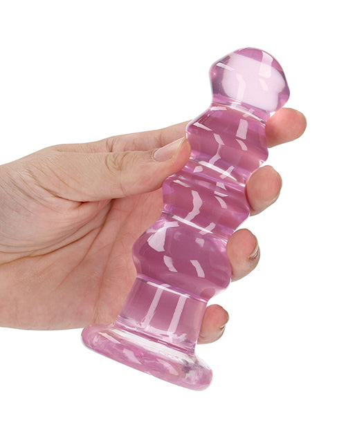 Shots Realrock Crystal Clear 5.5" Curvy Dildo/butt Plug