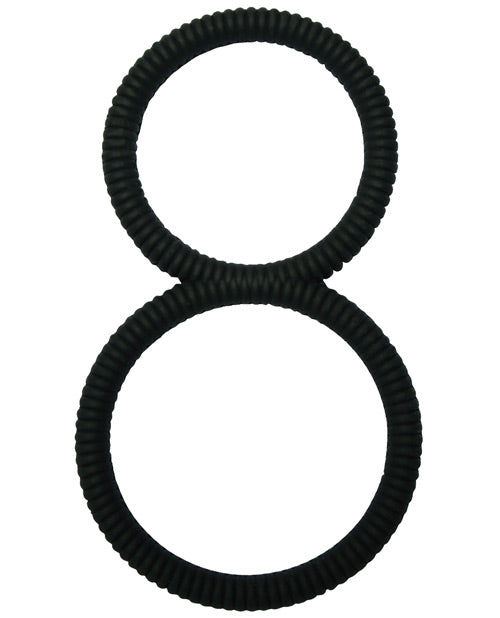 Malesation Figure 8 Cock Ring - Black