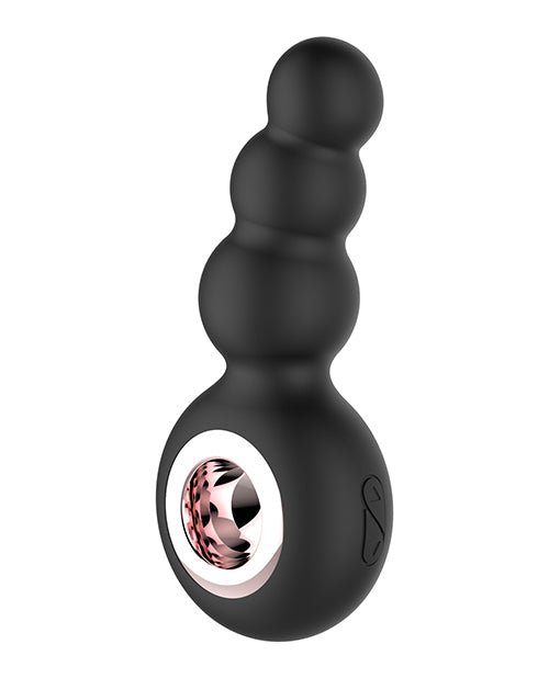 Gender Fluid Quiver Anal Ring Bead Vibe - Black