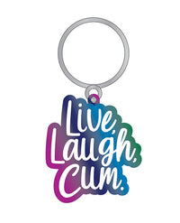 Wood Rocket Live Laugh Cum Keychain - Multi Color