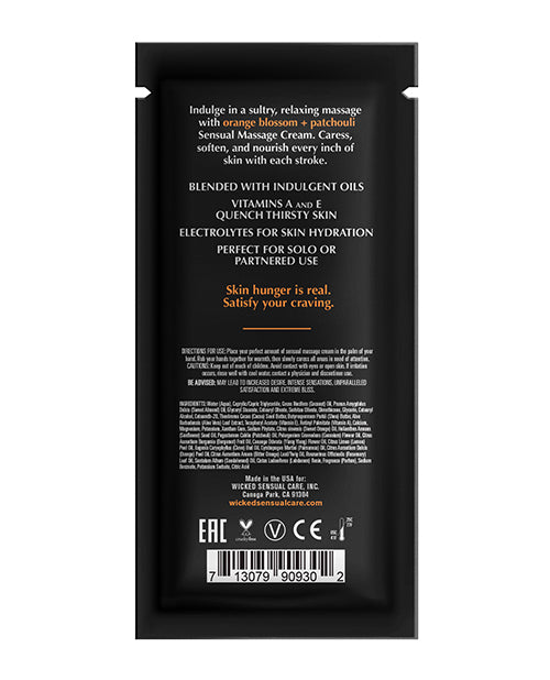 Wicked Sensual Care Orange Blossom & Patchouli Massage Cream