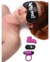 Bang! Couple's Kit With Rc Bullet, Blindfold, Cock Ring & Finger Vibe - Purple