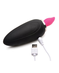 Inmi Shegasm Lickgasm Mini 10x Licking & Sucking Stimulator - Black/pink