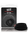 Rock Solid Tri-pack Silicone Gasket Cockrings - Black