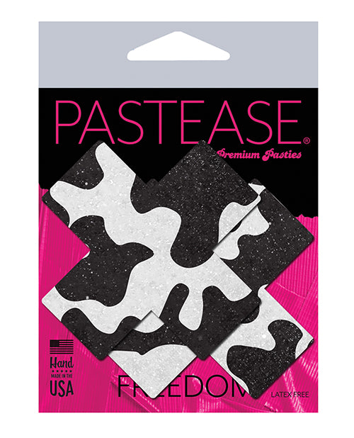 Pastease Premium Plus X Cow Print Cross - Black/white O/s