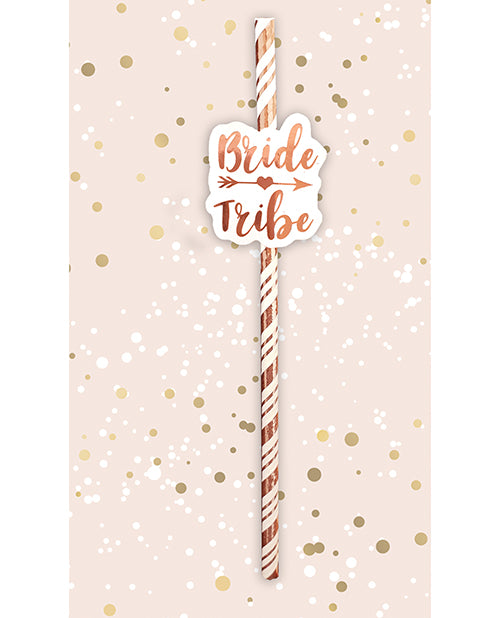 Bride Tribe Straws - Rose Gold Pack Of 6